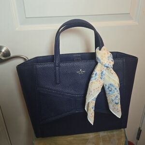 Kate Spade Francisca Bridge Place Navy Blue Tote Bag